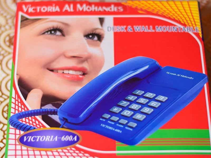 Victoria Al Mohandes Corded Telephone - 600A (Blue) - Image 4