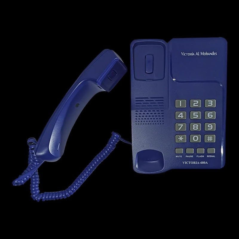 Victoria Al Mohandes Corded Telephone - 600A (Blue) - Image 2