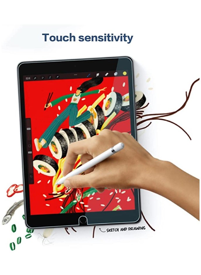 يويو تيك - واقي شاشة لجهاز iPad من الجيل التاسع والثامن من الجيل السابع 10.2 بوصة 2021 2020 2019 من الحافة إلى الحافة تغطية كاملة للشاشة زجاج مقوى مضاد للخدش - Image 1