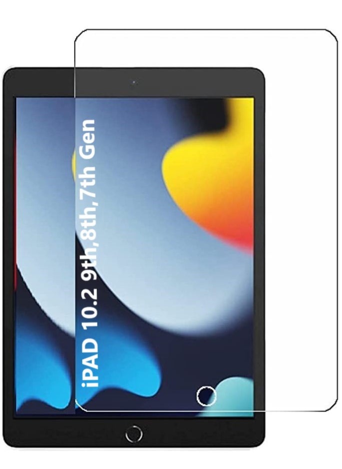 YoYoTech Screen protector for 9th 8th 7th Generation iPad 10.2 inch 2021 2020 2019  Edge to Edge Full Screen Coverage Anti Scratch Tempered Glass  - Image 1