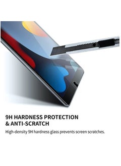 YoYoTech Screen protector for 9th 8th 7th Generation iPad 10.2 inch 2021 2020 2019  Edge to Edge Full Screen Coverage Anti Scratch Tempered Glass  - Image 3