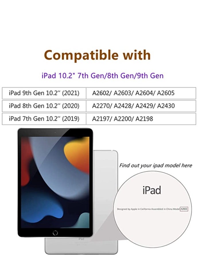 يويو تيك - واقي شاشة لجهاز iPad من الجيل التاسع والثامن من الجيل السابع 10.2 بوصة 2021 2020 2019 من الحافة إلى الحافة تغطية كاملة للشاشة زجاج مقوى مضاد للخدش - Image 1