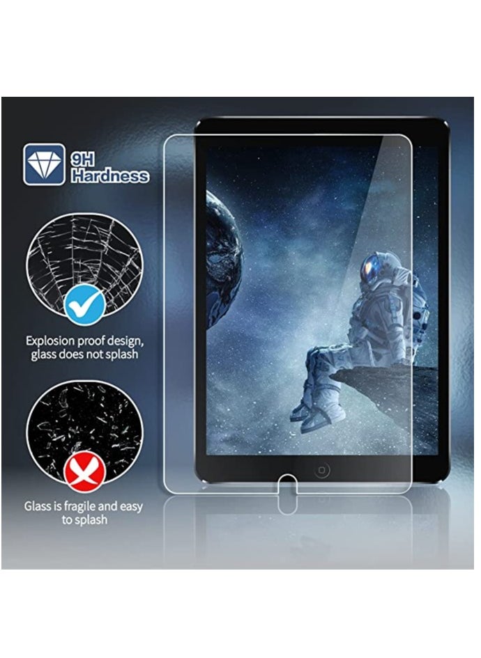 يويو تيك - واقي شاشة لجهاز iPad من الجيل التاسع والثامن من الجيل السابع 10.2 بوصة 2021 2020 2019 من الحافة إلى الحافة تغطية كاملة للشاشة زجاج مقوى مضاد للخدش - Image 1