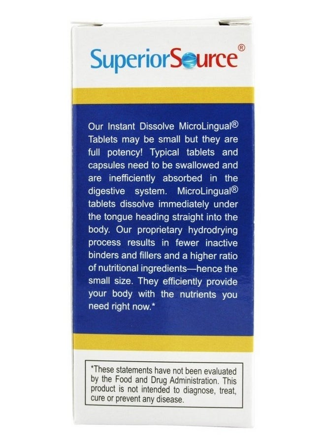 Superior Source Superior Source Children's Vitamin D3 400 IU - Teeth, Bone & Immune Support Supplement for Kids - Non-GMO - 100 MicroLingual Dissolvable Tablets  - Image 4