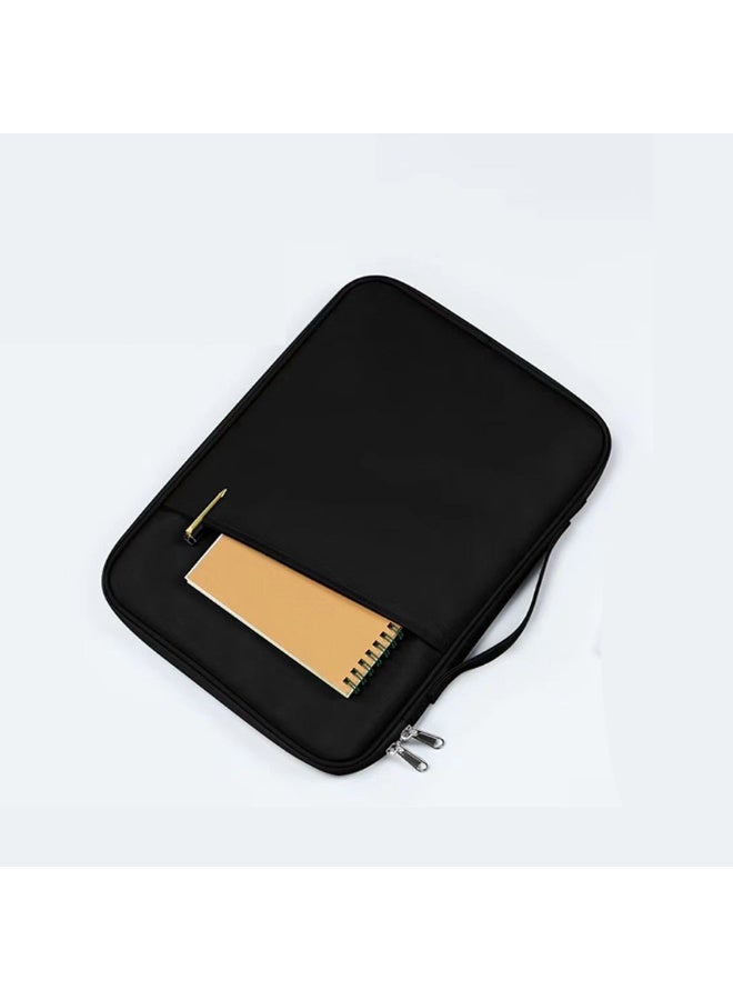 سوفام جلبة كمبيوتر محمول لـ 13-14 بوصة ماكنتوبوك هوائي/برو (M5/M4/M3/M2/M1)، 13-13.6 بوصة كمبيوتر محمول، حقيبة مقاومة للصدمات مقاومة للماء مع حقيبة ملحقات (أسود) - Image 4