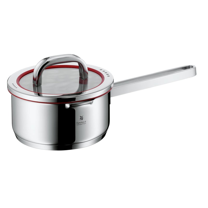 WMF Sauce Pan 16cm 14L Brushed Finish Stainless Steel Suitable for All Stove Tops Including Induction DishwasherSafe With Lid