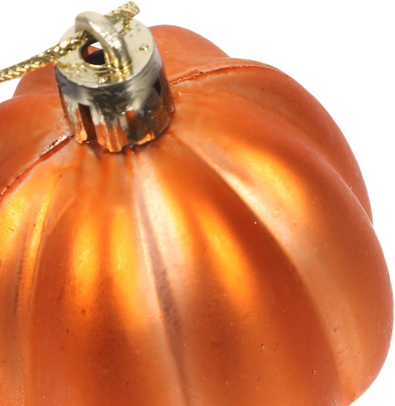 MAGICLULU 36pcs Mini Artificial Pumpkin Hanging Ornaments, Autumn Simulation Plastic Pumpkin Decorations for Fall Tree, Thanksgiving Harvest Party Home Décor - Image 3