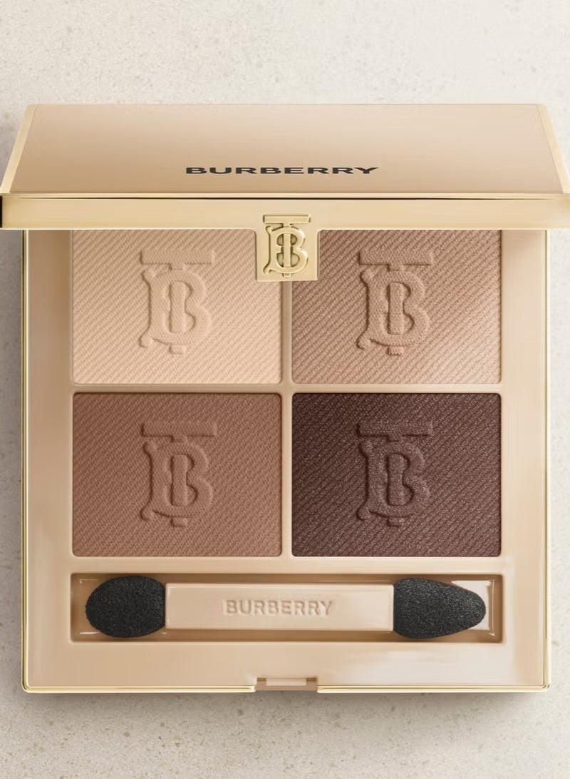 بربري باليت ظلال العيون الرباعية من بربري، رقم 02، لون الكراميل الباهت - Image 1