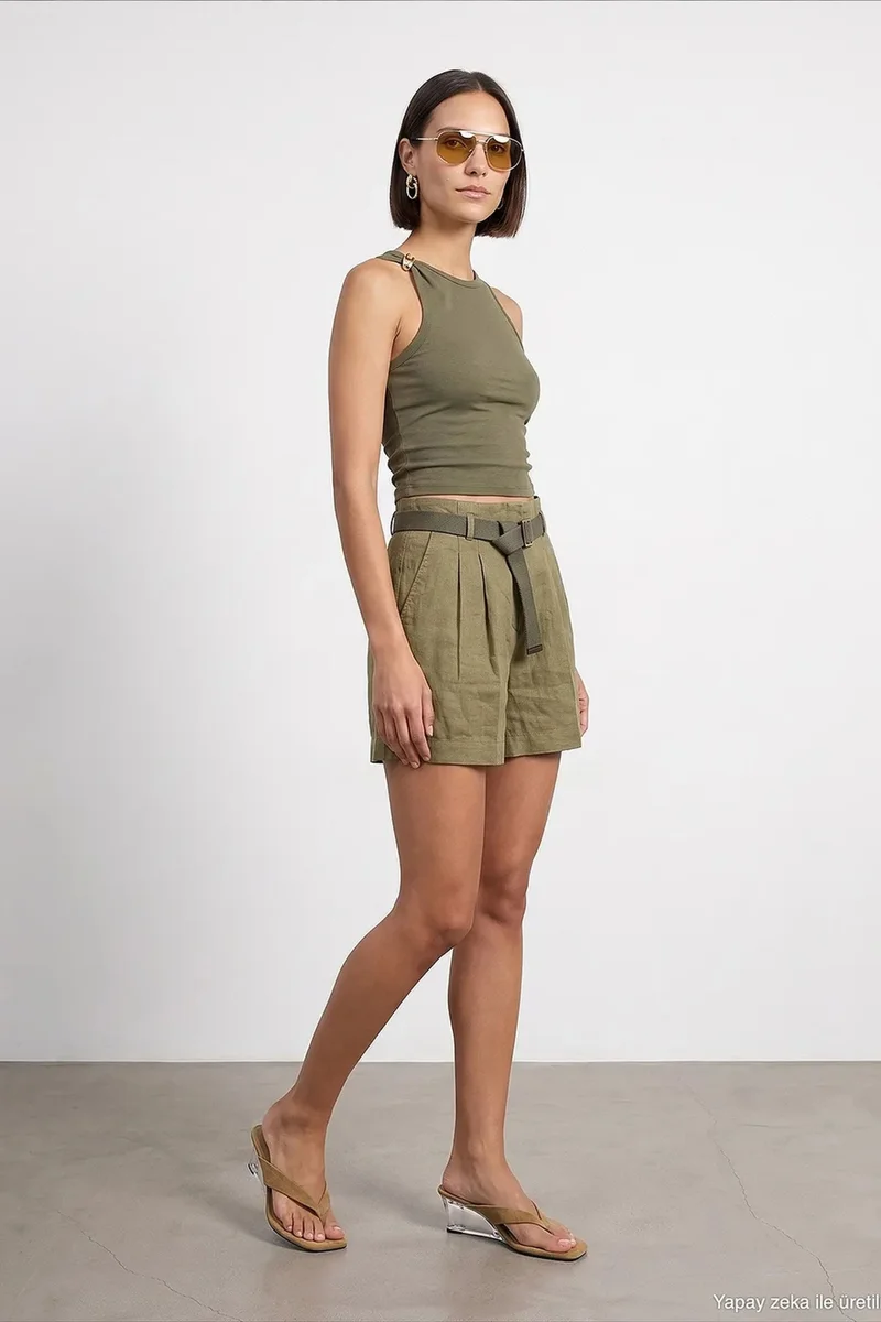 DILVIN Linen Shorts