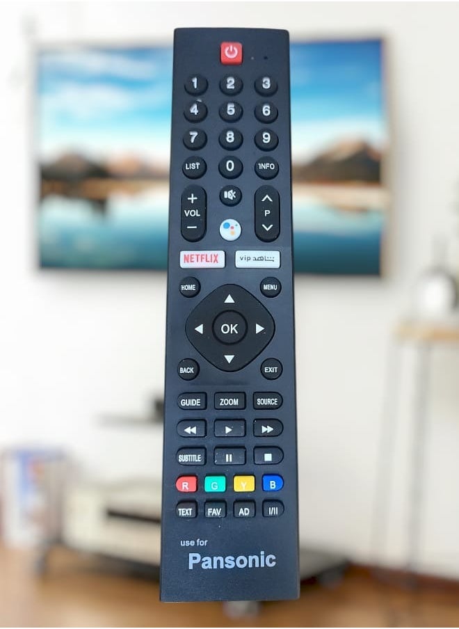 ماركة غير محددة - Panasonic Smart TV Remote |استبدال التحكم عن بُعد لـ Panasonic Smart TV LCD LED مع Netflix - Image 1
