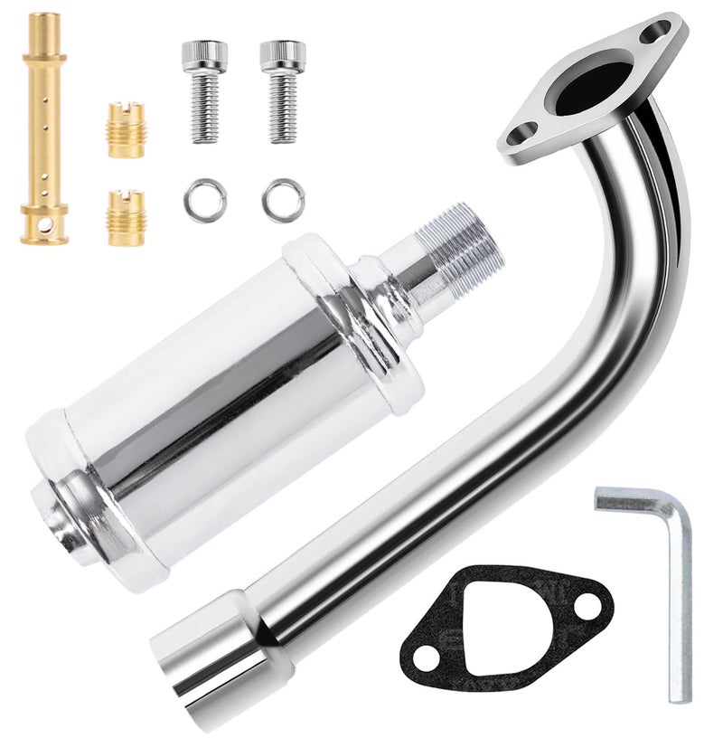 Sofo Exhaust Pipe Muffler with Jet Kit for Predator 212cc 196cc 224cc Engine for Coleman CT200U BT200X, Baja MB200, Mini Bike Go Kart Performance Parts - Image 1