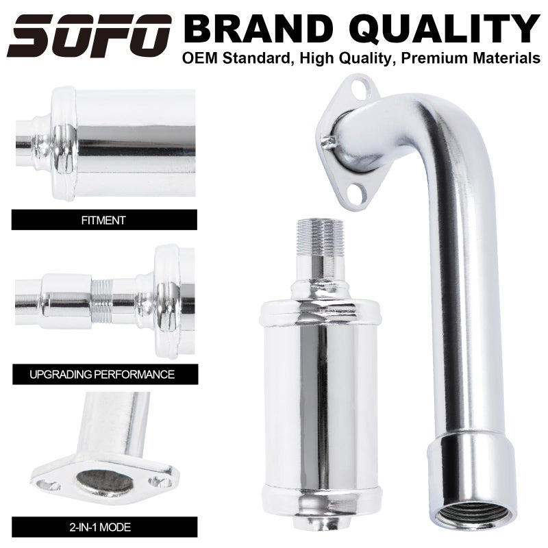 Sofo Exhaust Pipe Muffler with Jet Kit for Predator 212cc 196cc 224cc Engine for Coleman CT200U BT200X, Baja MB200, Mini Bike Go Kart Performance Parts - Image 3