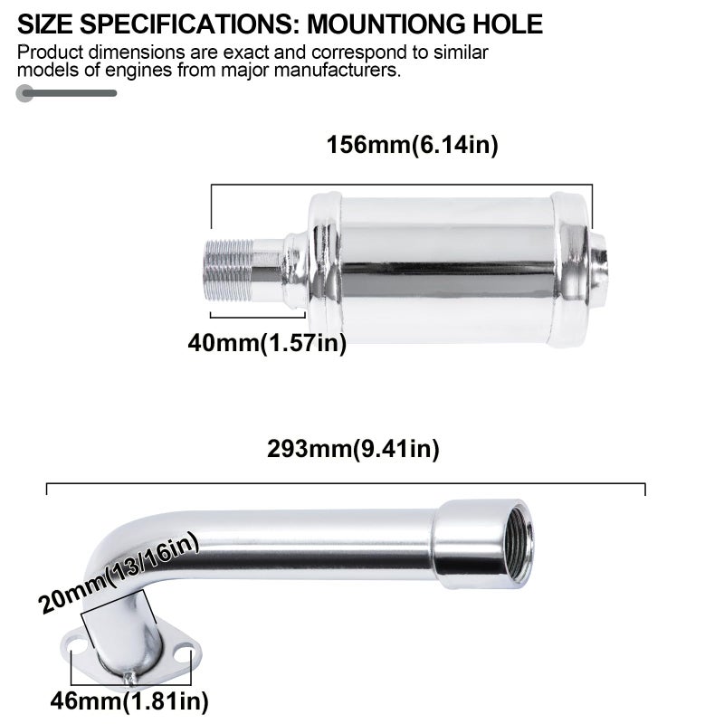 Sofo Exhaust Pipe Muffler with Jet Kit for Predator 212cc 196cc 224cc Engine for Coleman CT200U BT200X, Baja MB200, Mini Bike Go Kart Performance Parts - Image 5