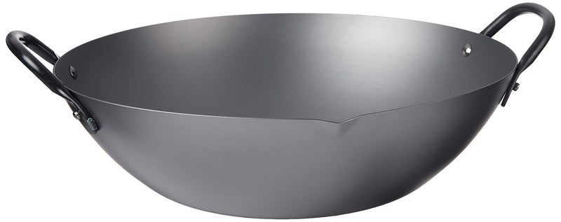 Yoshikawa Black Steel Canton Wok 13