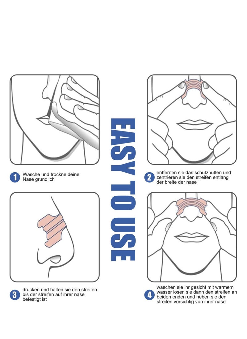 West&Month - Nasal Strips for Snoring, Anti Snoring Strips, 50 Pcs Nose Strips for Breathing, Relieve Nasal Congestion, Improved Airflow, and Comfortable Fit Snore Strips, Extra Strength Anti Snoring Solution - Image 1