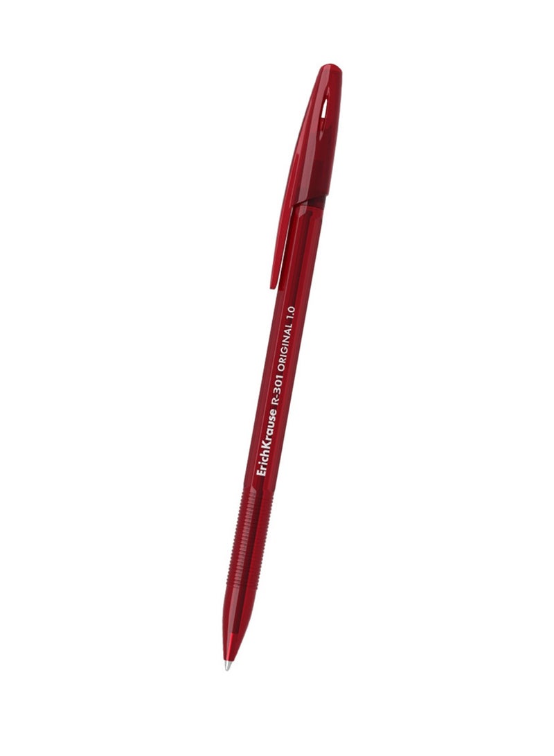 ErichKrause 50-Piece R-301 Original Stick Ballpoint Pens 1.0mm Tip Red Ink - Image 2