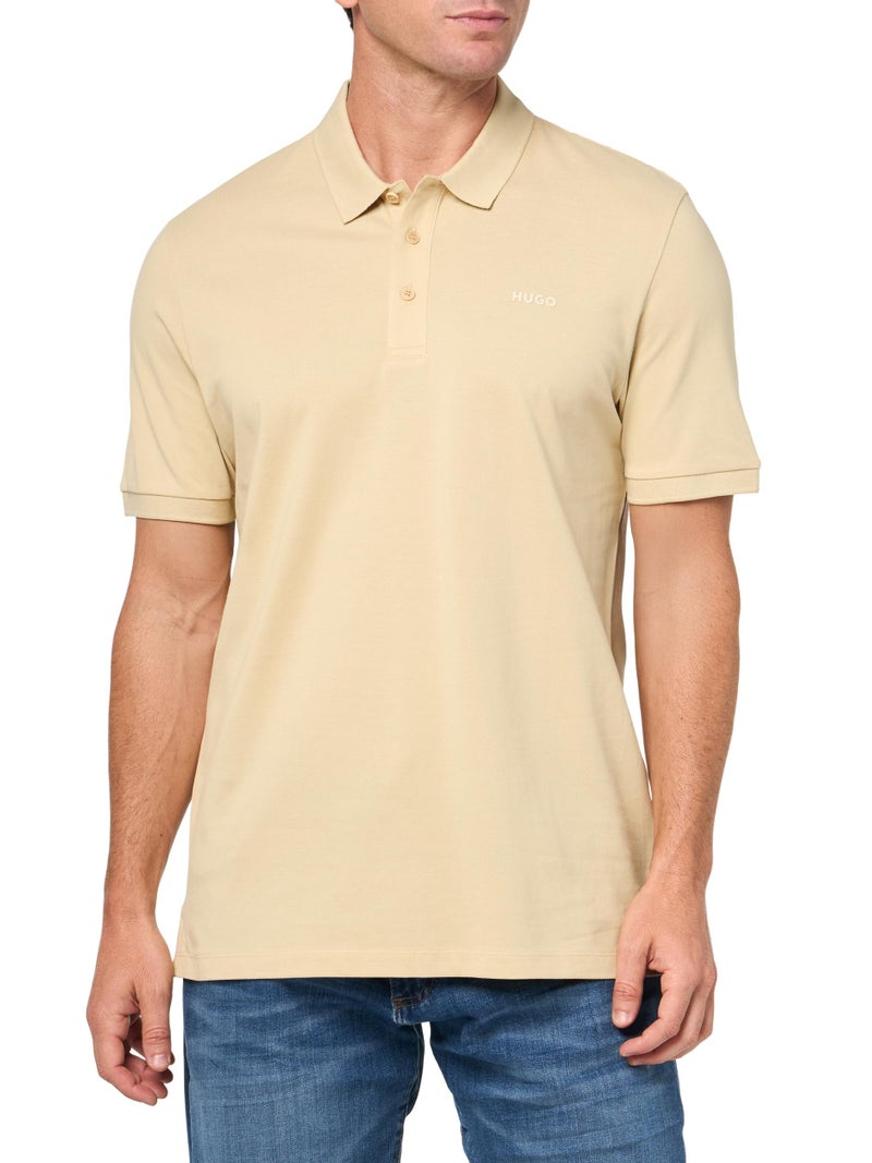 HUGO Regular Fit Short Sleeve Polo Shirt Mojave Desert XL