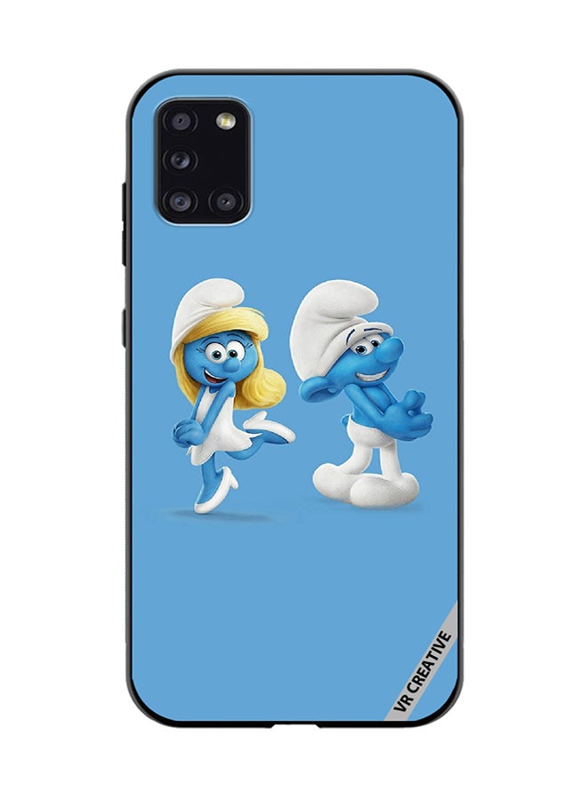 VR CREATIVE Protective Case Cover For Samsung Galaxy A31 The Smurfs Design Multicolour - Image 1