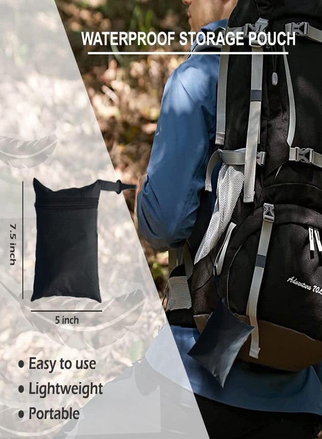 HOUSELY Backpack Rain Cover 30-35L Waterproof Dustproof Bag Cover with Elastic Buckle & Storage Pouch, Travel Hiking School Laptop Bag Rain Protector, Lightweight Foldable (Grey) - Image 2