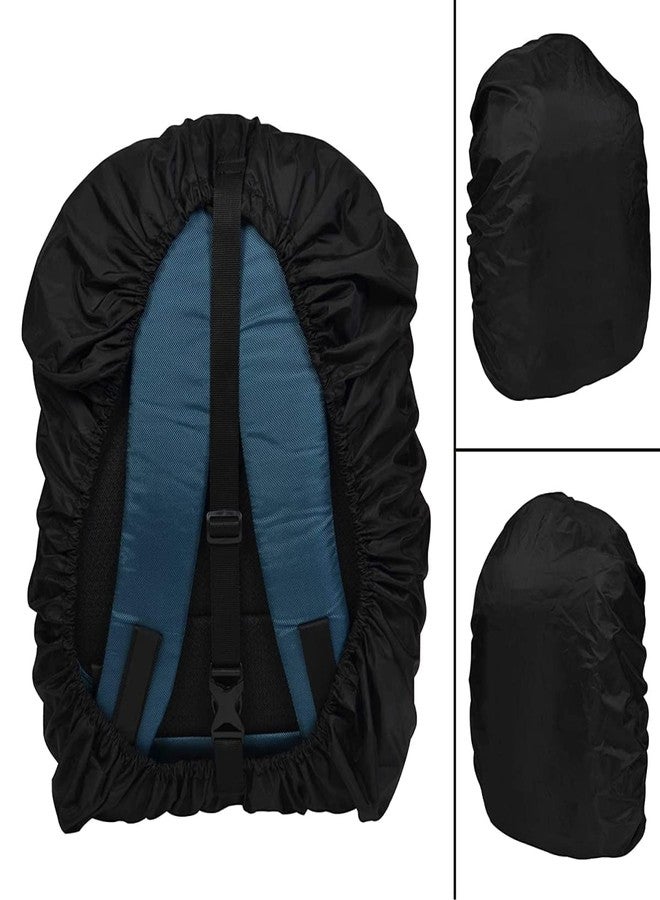 HOUSELY Backpack Rain Cover 30-35L Waterproof Dustproof Bag Cover with Elastic Buckle & Storage Pouch, Travel Hiking School Laptop Bag Rain Protector, Lightweight Foldable (Grey) - Image 3