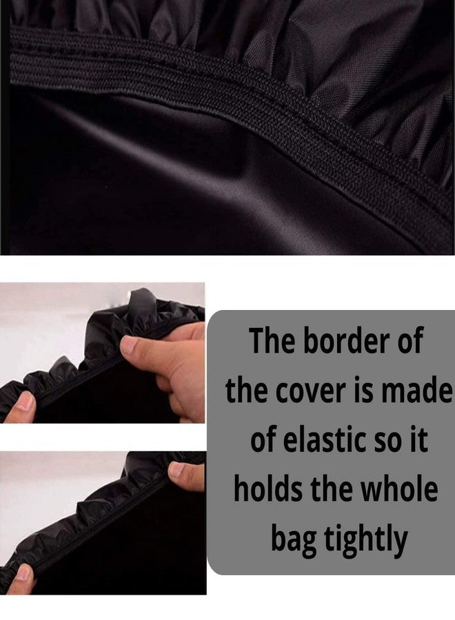 HOUSELY Backpack Rain Cover 30-35L Waterproof Dustproof Bag Cover with Elastic Buckle & Storage Pouch, Travel Hiking School Laptop Bag Rain Protector, Lightweight Foldable (Grey) - Image 5