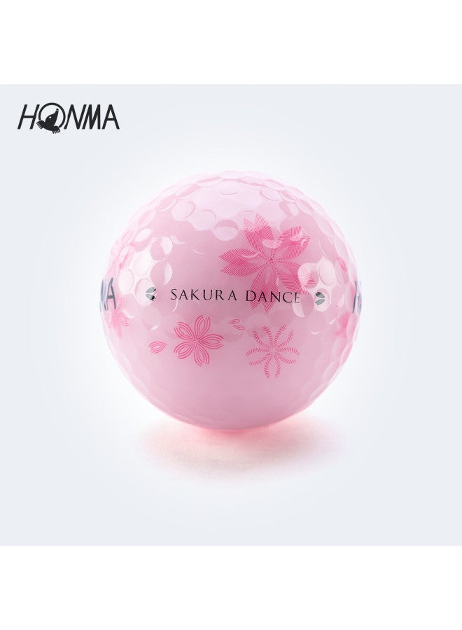 Honma 2025 New Cherry Blossom Pink Ball, Upgraded Double-layer Ball, Two-layer Ball For Downfield Play, Long-distance Golf Ball - Image 3