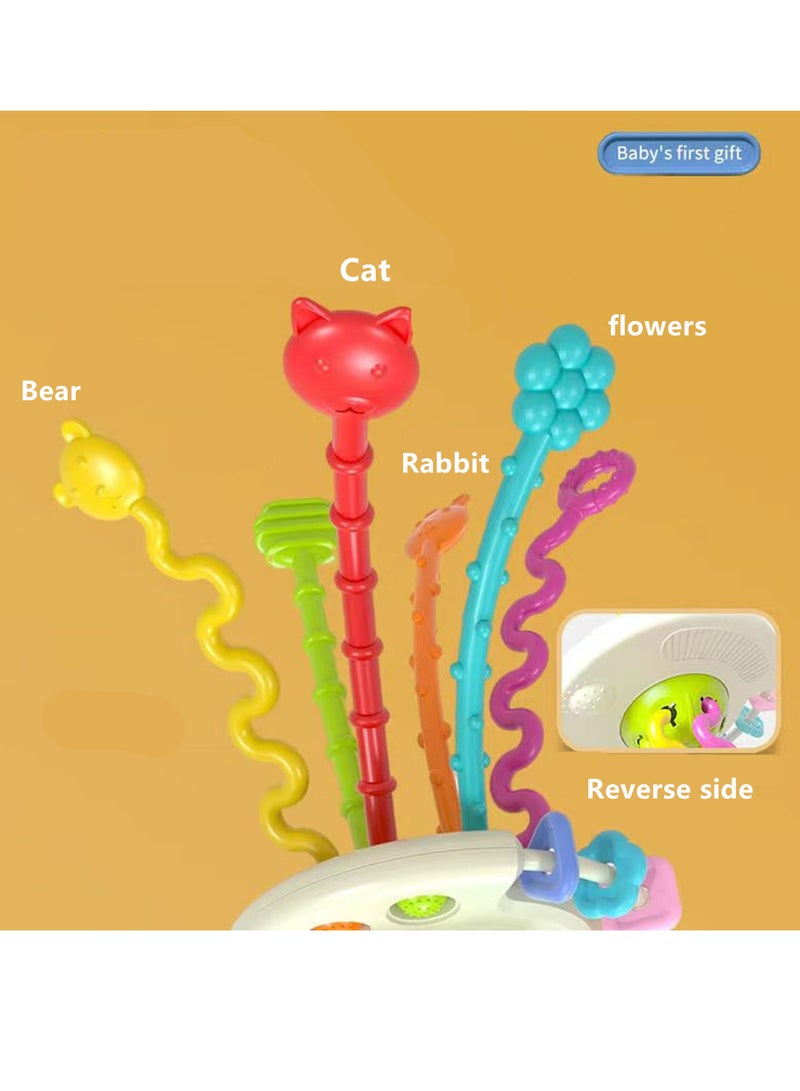 Montessori Baby Toys,Travel Bathing Toys Silicone Teething Toy for Babies 6-24 Months,kids Sensory Toys,Baby Dental Toys （1 random colors) - Image 4