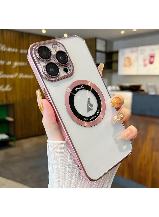 Zaboon Case For iPhone 11 Pro Max Transparent Electroplated PC MagSafe Phone Case - Image 1