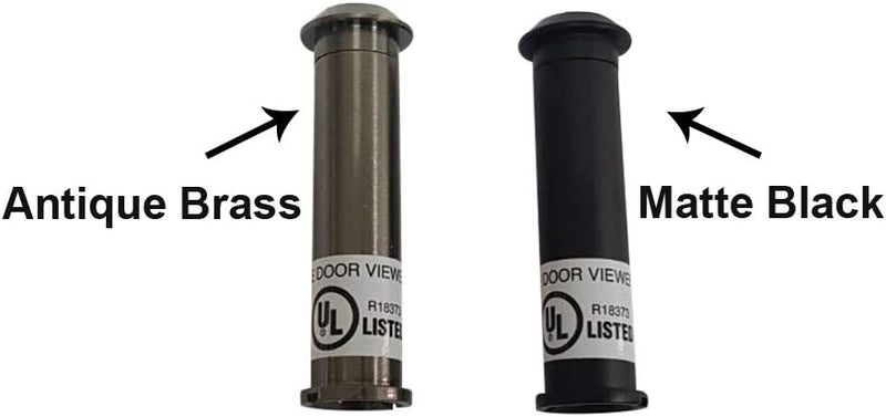 QCAA Solid Brass Door Knocker, Victorian Rope Type, 7-3/8", with 160 Degree Glass Len Door Viewer (UL Listed), Satin Nickel, 1 Pack, Made in Taiwan - Image 5