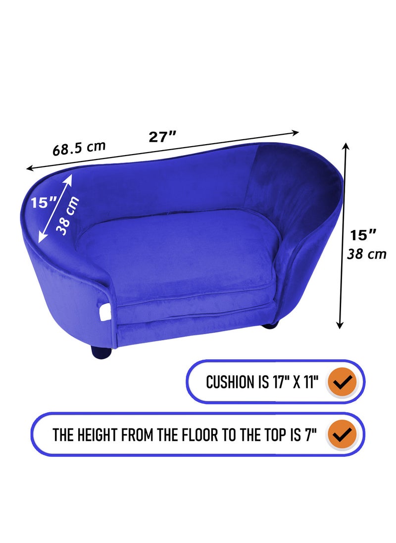 CHEWY BONE Cat Bed For Indoor Cats soft elevated Indoor pet Luxury Sofa for Large Cats Small Cats and Kittens  - Image 2