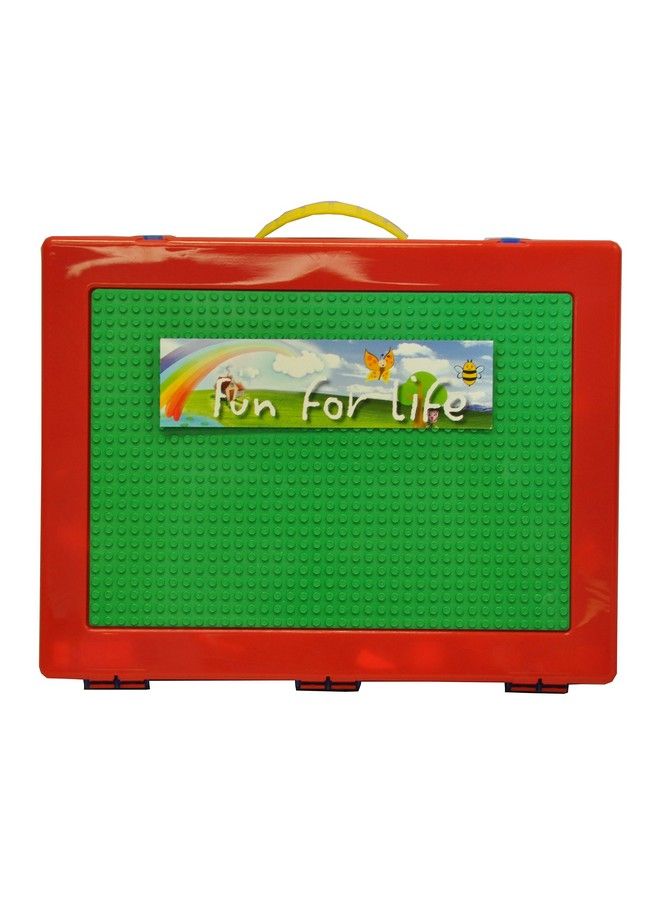 Fun For Life حافظة تنظيم متوافقة مع ليغو Fun For Life مع لوحة بناء (أخضر / أزرق) Fun For Life هي حافظة تخزين متوافقة مع ليغو مثالية تتسع لحوالي 1000 قطعة ليغو - Image 4