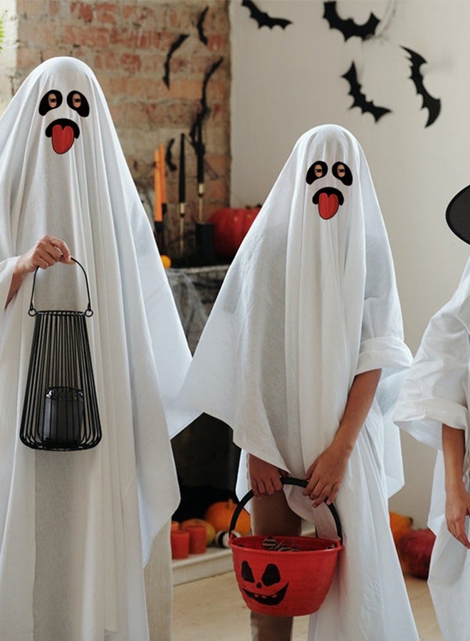 JCB CHIC White Ghost Cape Halloween Costume, Girl Halloween Fancy Dress Cosplay Boy White Boo Ghost Cloak Child Spooky Trick or Treating, Spooky Halloween Costume(L) - Image 4