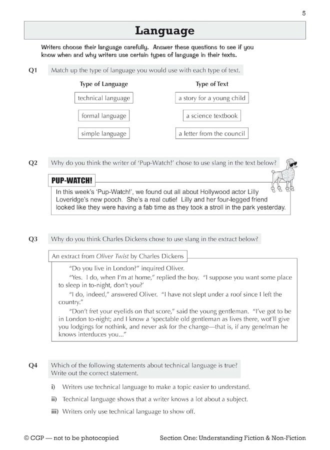Ks3 English Workbook (With Answers) - Image 5