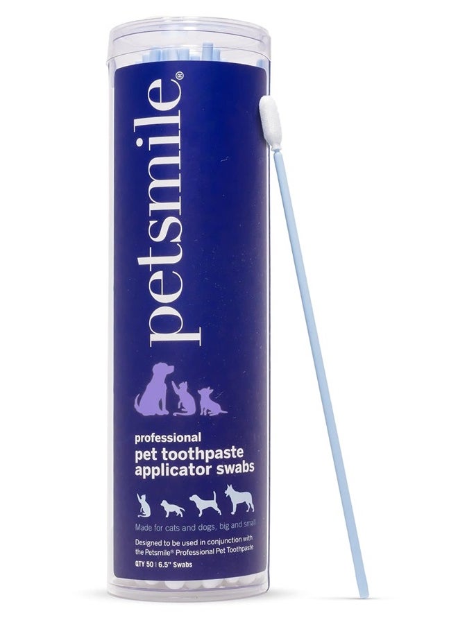 petsmile Petsmile Professional Pet Toothpaste Applicator Swabs | Easily and Effectively Spreads Dog Toothpaste to Promote Oral Hygiene | Dental Care for Pets | VOHC Approved Brand  - Image 1