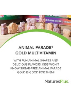 Nature's Plus Children'S Chewable Multi Vitamin Mineral Supplement Natural Assorted Flavors - 120 Animal Shaped Tablets  - Image 3