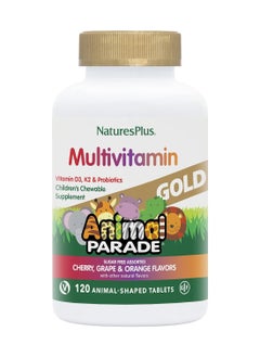 Nature's Plus Children'S Chewable Multi Vitamin Mineral Supplement Natural Assorted Flavors - 120 Animal Shaped Tablets  - Image 1