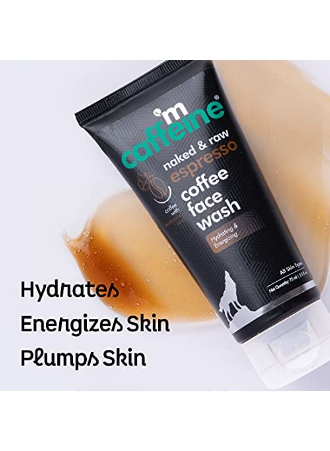 MCaffeine Exfoliating Face Wash & Face Scrub Combo | Espresso Coffee Facial Kit Pack Of 2 (150Ml) | Energizes Skin And Removes Blackheads And Whiteheads - Image 4