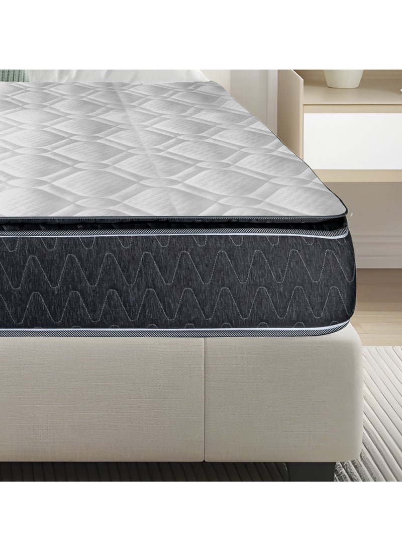 TRIVEX - Queen Size Bonnell Spring Mattress 27cm Thick Hybrid Mattress With Pillow Top Edge Support Medium Firm Durable & Comfortable with Long Warranty Mattress 160x200 - Image 1