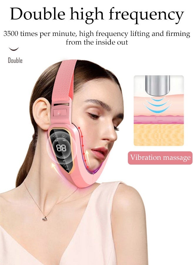 DUNISO V Face Beauty Device Face Shaping Massager Double Chin Reducer Machine 12 Intensity Levels Electric Double Chin Eliminator Smart Face Lift Device with Magnetic Massager - Image 3