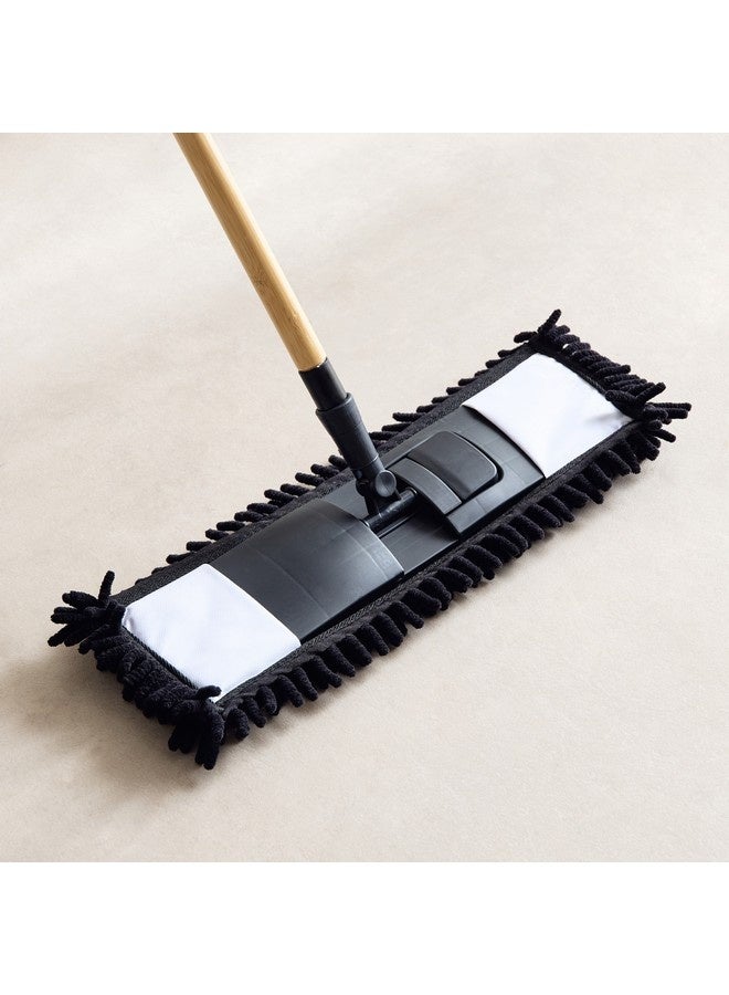 Home Box Ebony Bamboo Handle Flat Mop 130 x 43 cm - Image 2