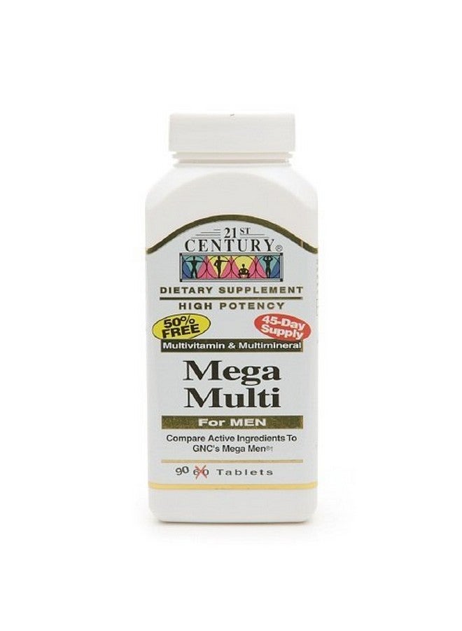 21st Century Mega Multi for Men, Multivitamin & Multimineral 90 Tablets