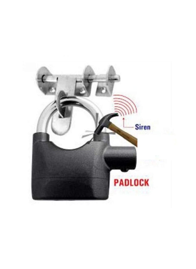 Urdhvamurti Urdhvamurti Anti Theft System Security Pad Lock with Smart Alarm Siren Motion Sensor Secure for Home Door Gate Cycle Shop Bike Office Standard Black  - Image 2
