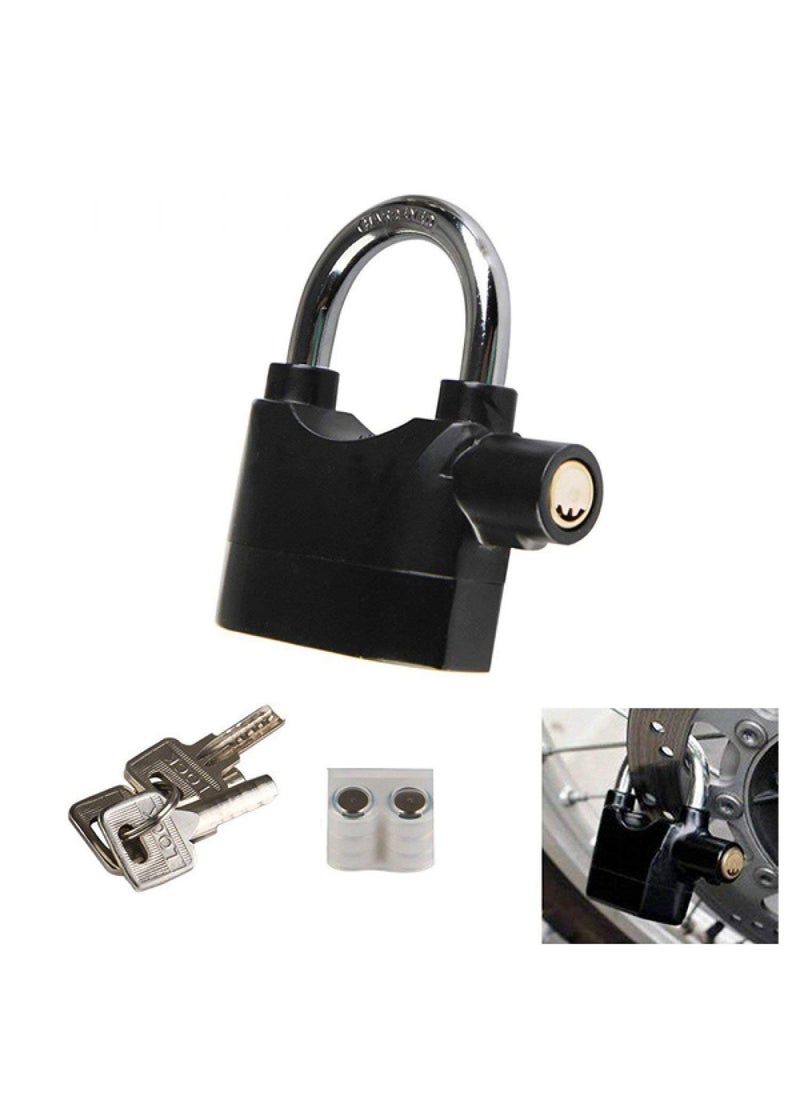 Urdhvamurti Urdhvamurti Anti Theft System Security Pad Lock with Smart Alarm Siren Motion Sensor Secure for Home Door Gate Cycle Shop Bike Office Standard Black  - Image 5