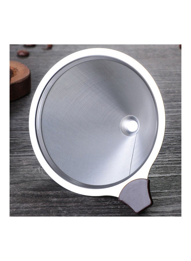 NIBEMINENT Pour Over Coffee Maker 27oz Paperless Glass Carafe with Stainless Steel Filter And Wood Sleeve Brown/Clear  - Image 4