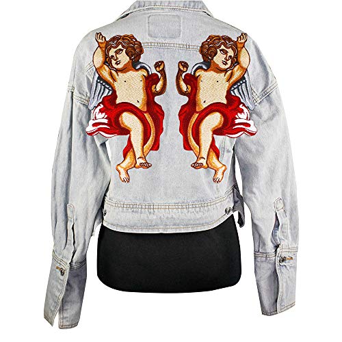 Sun Urs Embroidery DIY Fashion Cupid Pattern Patch Applique Apparel Decoration Accessories Clothing 1pair - Image 1