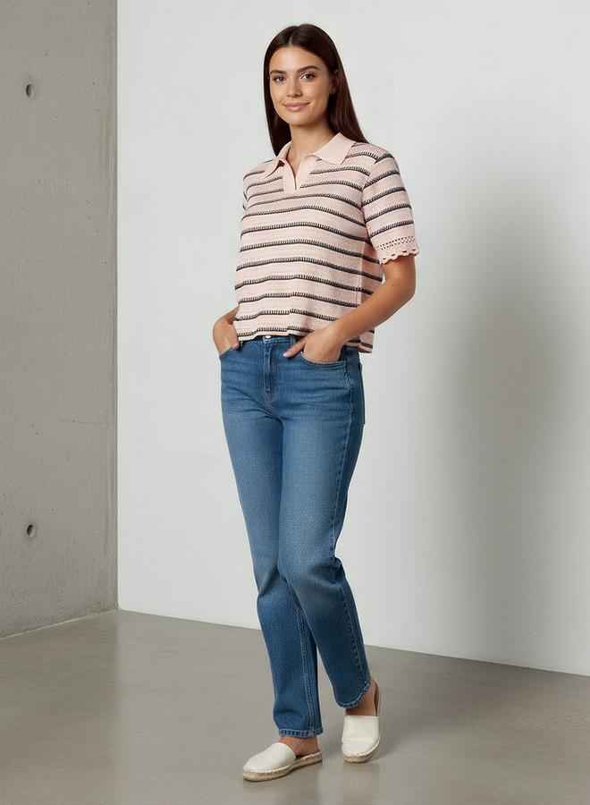 Lee Cooper Regular Fit T-shirt with Stripes - Image 2