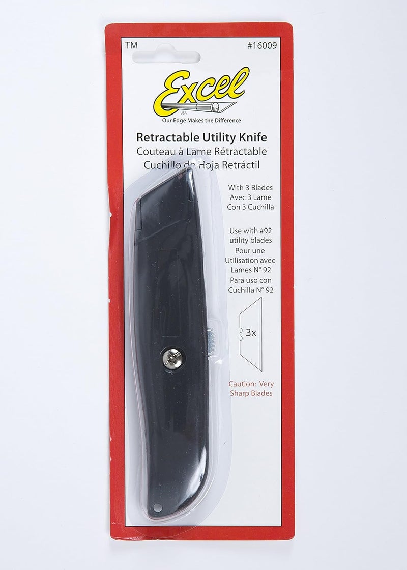 Excel Blades K9 Retractable Utility Knife, Standard Size Heavy Duty Metal Box Cutter Knife - Image 2