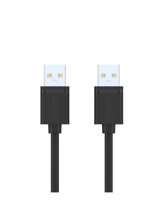 Unitek USB 2.0 to USB-A Data Cable – 1.5 Meter High-Speed USB-A Male to Male Connection, Supports 480Mbps Data Transfer, Durable and Flexible Design for Printers, External Drives, and USB Peripherals – Black - Image 3