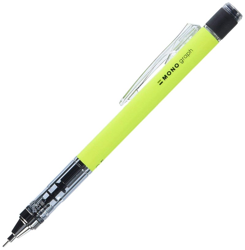 Tombow MechanicaI Pencil Mono Graph (NEON Yellow, 0.5) - Image 1
