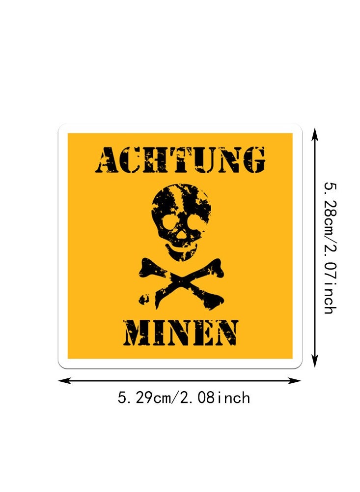 Free Air Two Sets in Total 100 Non infringement Warning Signs Cartoon Stickers, Laptop Stickers, Guitar Stickers,Luggage Stickers - Image 5